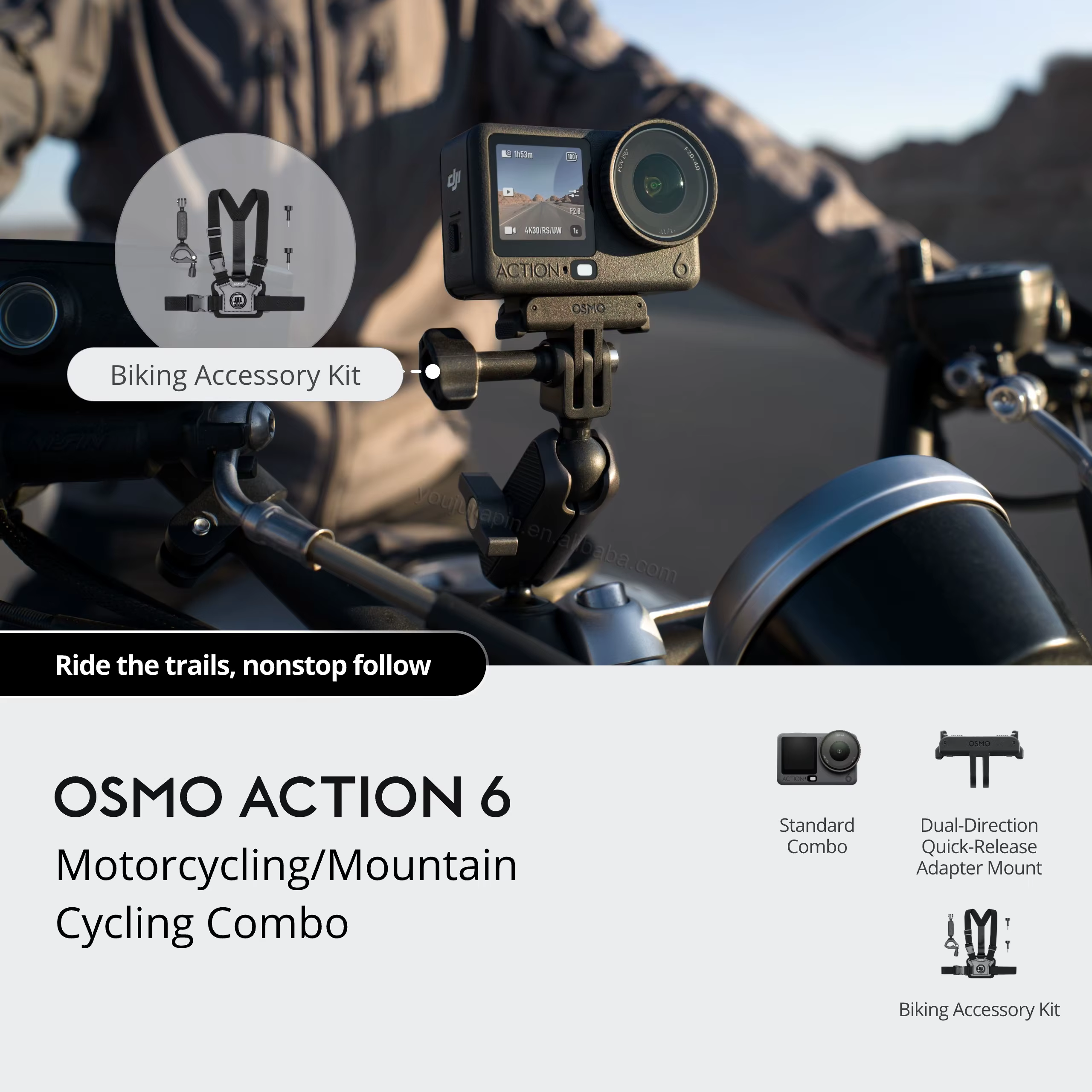 DJI Action 6 Motorcycle Combo - Imagen 5