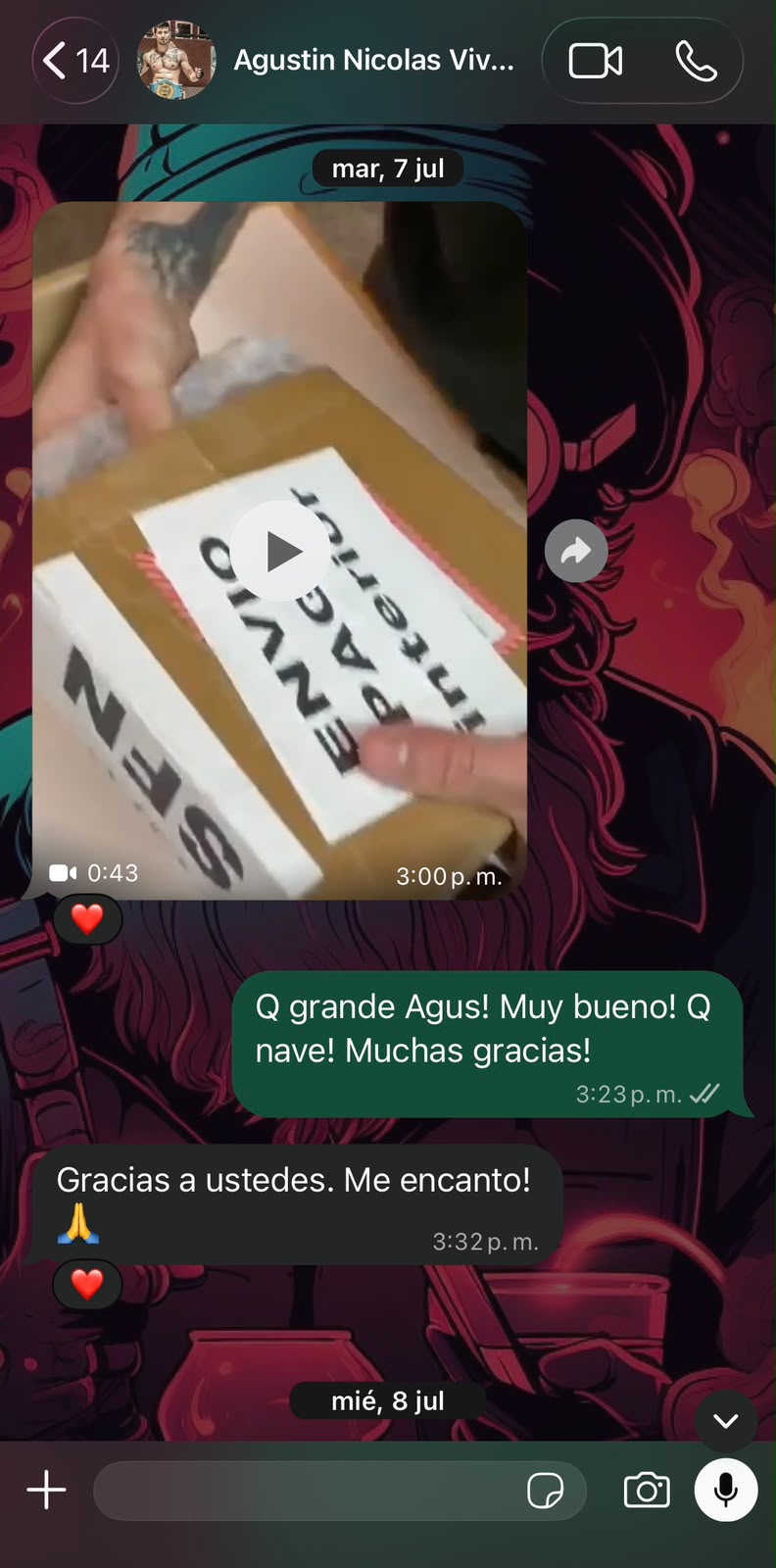 Agustín Nicolás recibió su vivo X300 Pro: unboxing y experiencia con MGV.com.ar