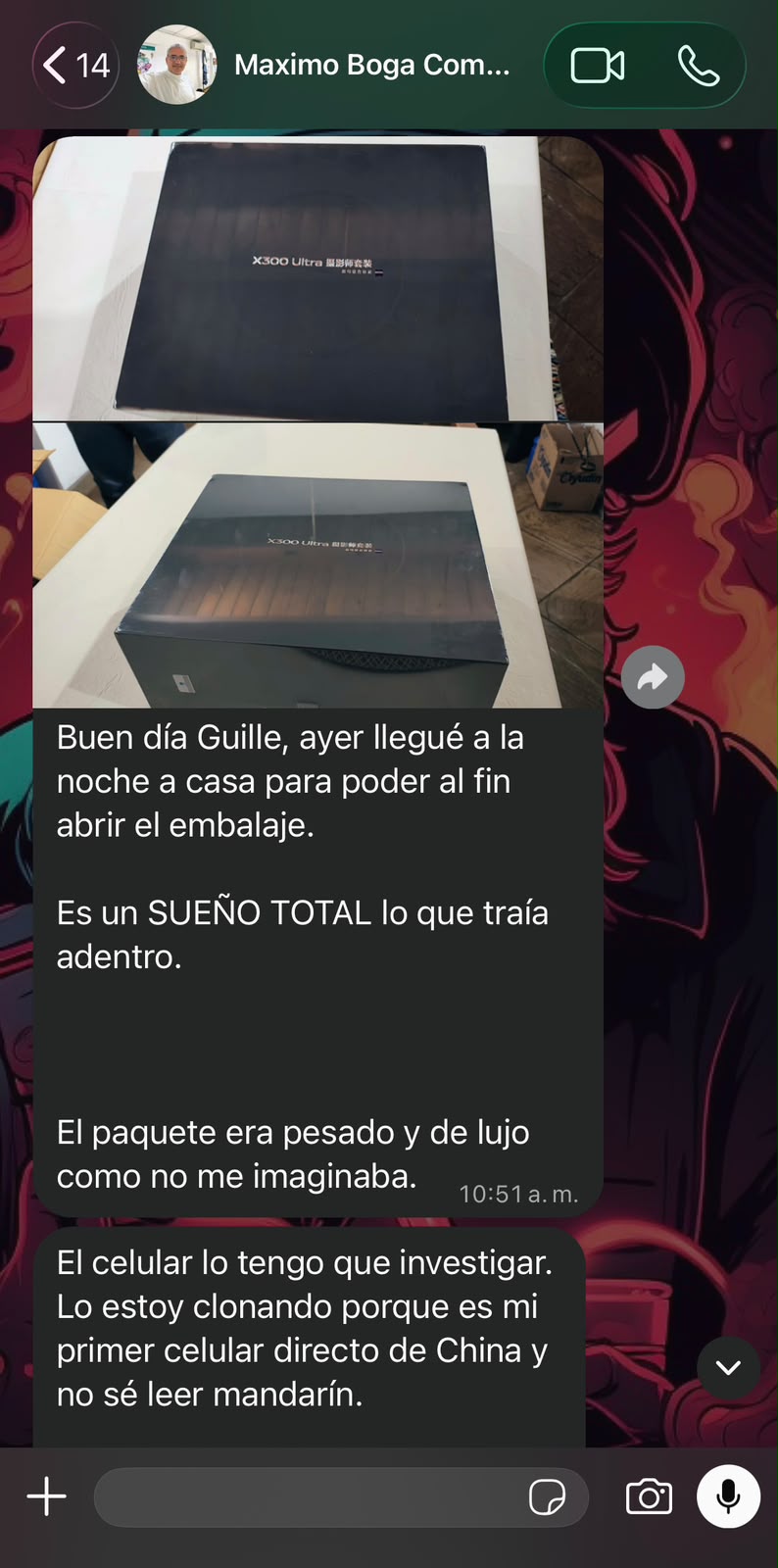 Compró con dudas y recibió su vivo X300 Ultra: la experiencia de Máximo con MGV.com.ar