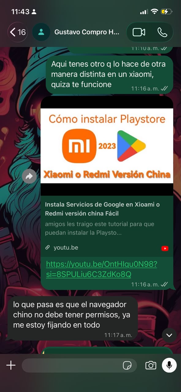 MGV.com.ar envía a Gustavo otro recurso de configuración de Google Play para evaluar alternativas